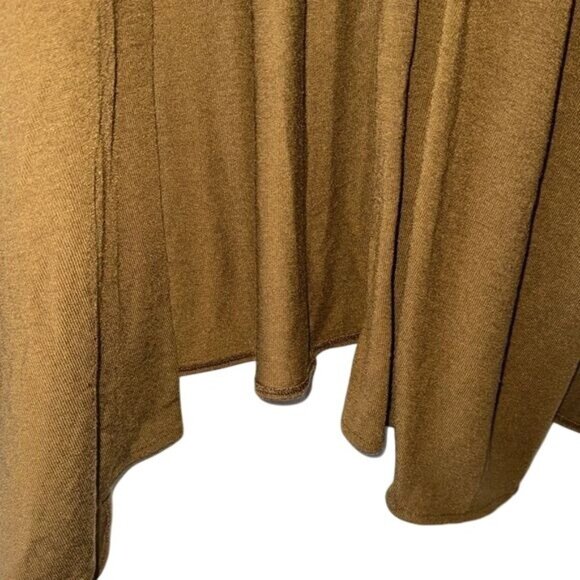 Brown Open Front Lightweight Kimono Cardigan Wrap - Picture 6 of 8
